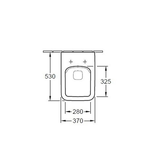 Vas WC suspendat , direct flush, alb, Venticello