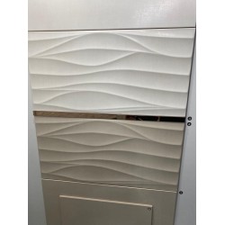 Faianta Cream Satin Structure 29.8 x 59.8 cm, Shiny Textile, Cersanit