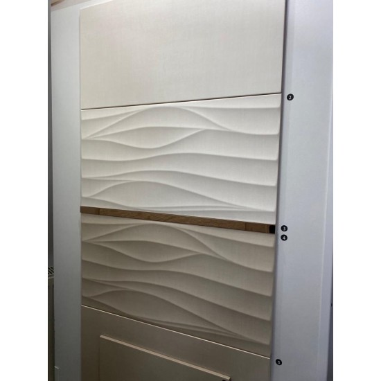 Faianta Cream Satin Structure 29.8 x 59.8 cm, Shiny Textile, Cersanit