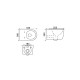 Set vas WC suspendat cu capac Minerva rimless Fluminia