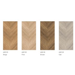 GRESIE HERRINGBONE BEIGE, MATA RECTIFICATA, 60 x 120 cm