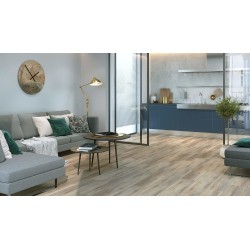 Gresie CLASSIC OAK COLD BROWN 14.7 x 89 cm, mata, rectificata, Cersanit