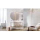 Faianta Carrara Chic White Glossy, Rectificata Lucioasa 29 x 89 cm
