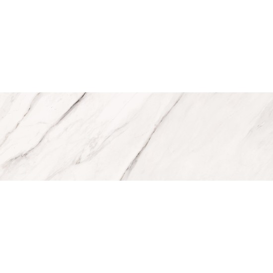 Faianta Carrara Chic White Glossy, Rectificata Lucioasa 29 x 89 cm