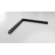 Prag de dus compozit, Galaxy Black, patrat pentru cabina de dus 100X100 cm, Fat