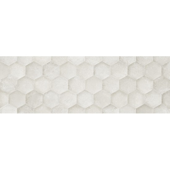 Faianta Domo Marfil Decor Hex Mata Rectificata 30 x 90 cm Geotiles