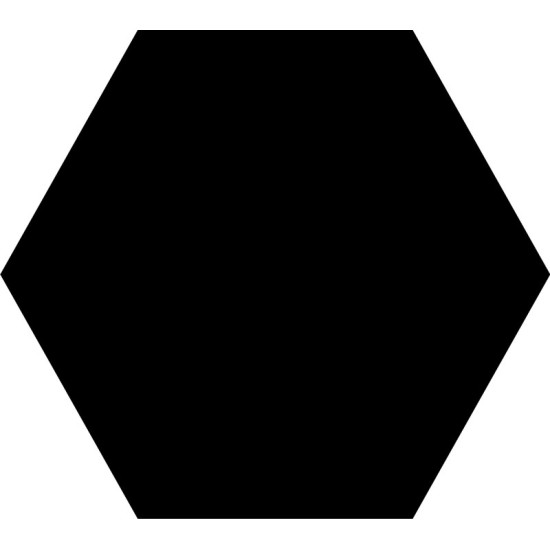 GRESIE HEXA SOLID BLACK 25.8X29, HEXAGONALA GEOTILES