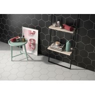 GRESIE HEXA SOLID BLACK 25.8X29, HEXAGONALA GEOTILES
