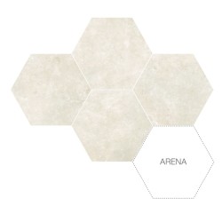 GRESIE HEXA GROUNDHEX ARENA 25.8X29, HEXAGONALA GEOTILES