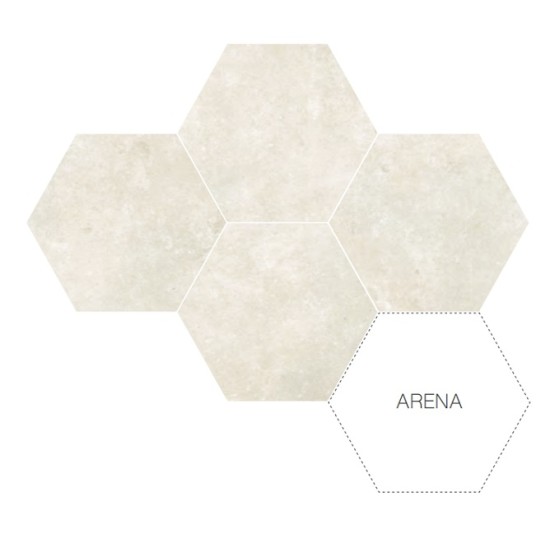 GRESIE HEXA GROUNDHEX ARENA 25.8X29, HEXAGONALA GEOTILES
