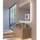 OGLINDA LED DUOMO 100X80 CU RAMA MOKA