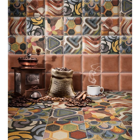 Faianta Bombato Decor Tap Tap 15x15, Mainzu