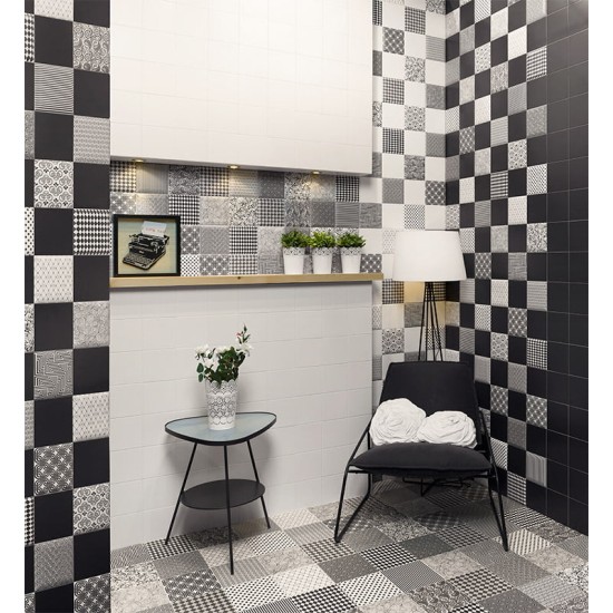 Faianta Black Matt 15x15, Mainzu