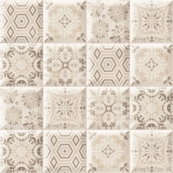 Faianta Bombato Decor Derby 15x15, Mainzu