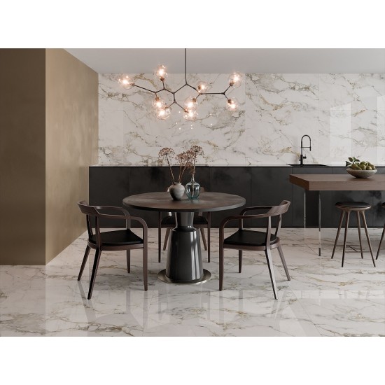 Gresie Veneto Beige Brillo Rectificata 60 x 120 cm