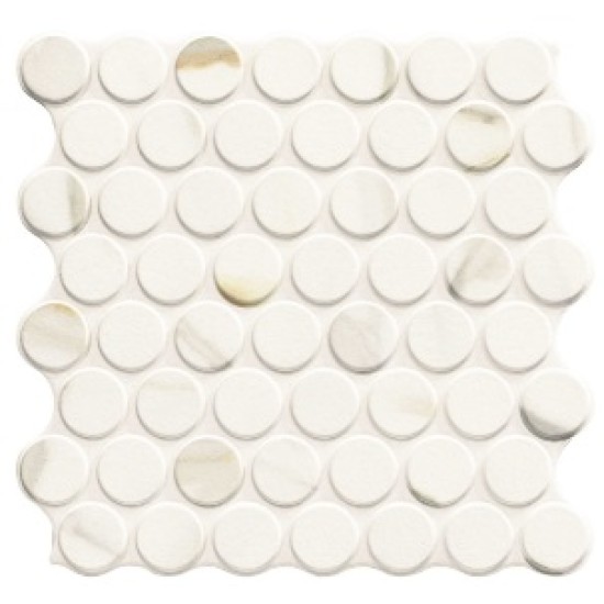 Gresie Calacatta Gold Circle, mata 30.9 x 30.9 cm