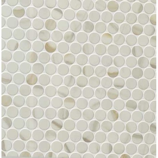 Gresie Calacatta Gold Circle, mata 30.9 x 30.9 cm