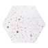 GRESIE HEXAGONALA CONFETI WHITE 56 x 48.5 cm