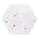 GRESIE HEXAGONALA CONFETI WHITE 56 x 48.5 cm, REALONDA