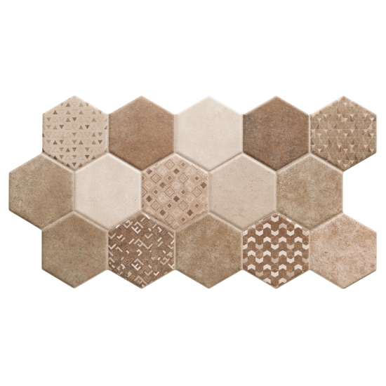 Gresie Habitat HEX SAND 26.5 x 51 cm, REALONDA