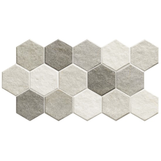 Gresie Stonehenge HEX Frost 26.5 x 51 cm, REALONDA