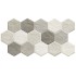 Gresie Stonehenge HEX Frost 26.5 x 51 cm, REALONDA