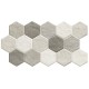 Gresie Stonehenge HEX Frost 26.5 x 51 cm, REALONDA