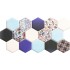 Gresie HEX Nouveau Blue 26.5 x 51 cm, REALONDA