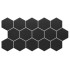 Gresie HEX BLACK 26.5 x 51 cm, REALONDA