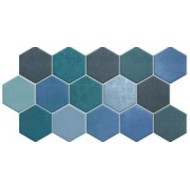 Gresie HEX Aquamarine 26.5 x 51 cm, REALONDA