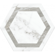 Gresie hexagonala Venato Deco Grey 28.5 x 33 cm Realonda