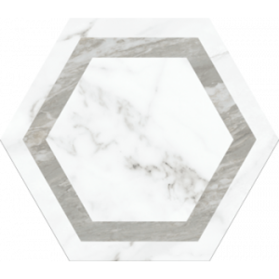 Gresie hexagonala Venato Deco Grey 28.5 x 33 cm Realonda