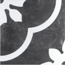 GRESIE CRESSA 44X44 ALB NEGRU, REALONDA