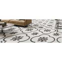 GRESIE PISANO 44X44 ALB NEGRU, REALONDA