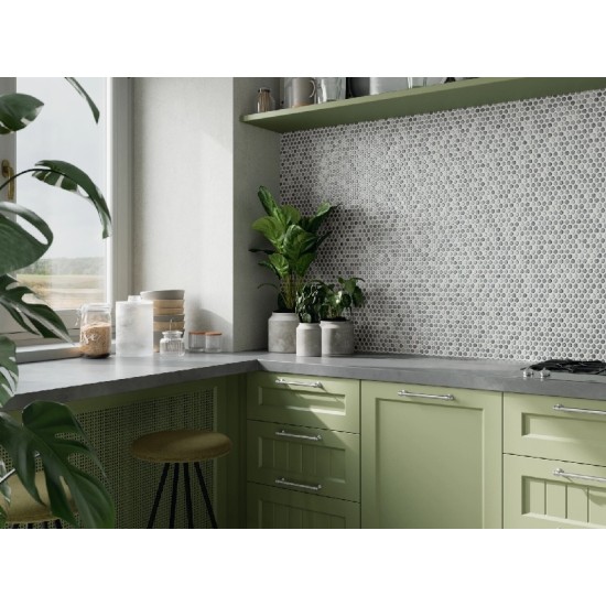 Gresie Penny Grey Glossy 30.9 x 30.9 cm