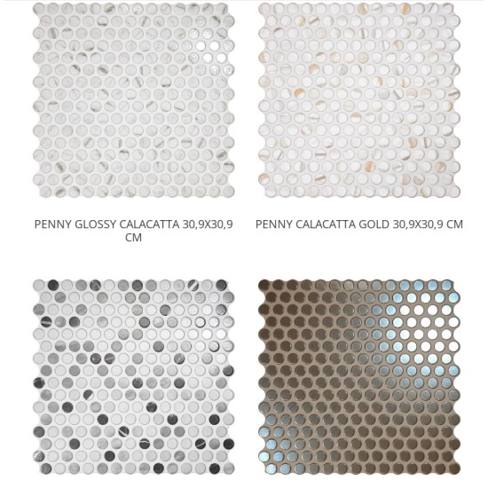Gresie  Penny Calacatta Gold, mata 30.9 x 30.9 cm