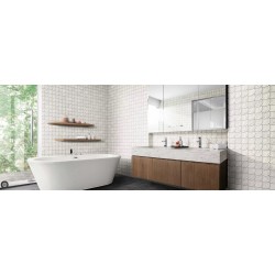 Gresie SCALE WHITE Mata 30.7 x 30.7 cm, Realonda