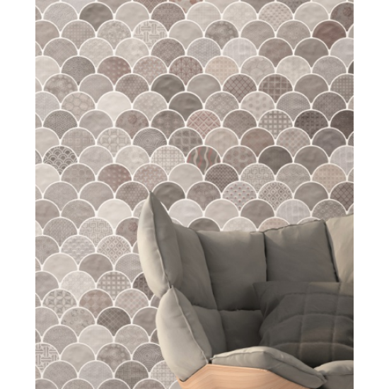 Gresie SCALE BOHO Grey Mata 30.7 x 30.7 cm, Realonda