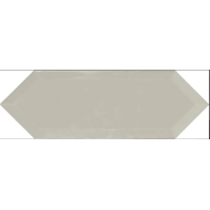 Faianta Picket Beveled Light Grey, tip Metro, Hexagon Lucios, 10 x 30 cm, Ribesalbes