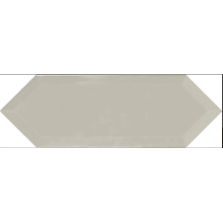 Faianta Picket Beveled Light Grey, tip Metro, Hexagon Lucios, 10 x 30 cm, Ribesalbes