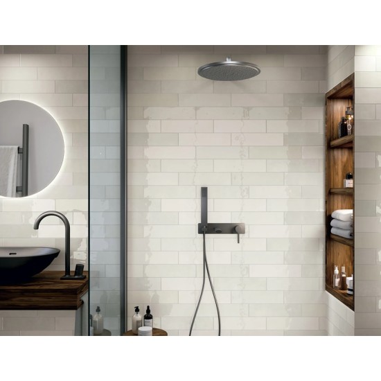 Faianta Earth Pearl Gloss, tip Metro, 7.5 x 30 cm Ribesalbes