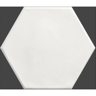Gresie Hex White Mat 15 x 17.3 cm Ribesalbes