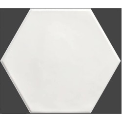 Gresie Hex White Mat 15 x 17.3 cm Ribesalbes