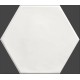 Gresie Hex White Mat, 15 x 17.3 cm Ribesalbes