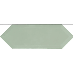 Faianta Picket Beveled Green, tip Metro, Hexagon Lucios, 10 x 30 cm, Ribesalbes
