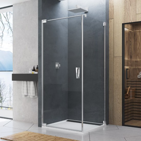 CADURA perete lateral, latime 900 mm, sticla securizata transparenta