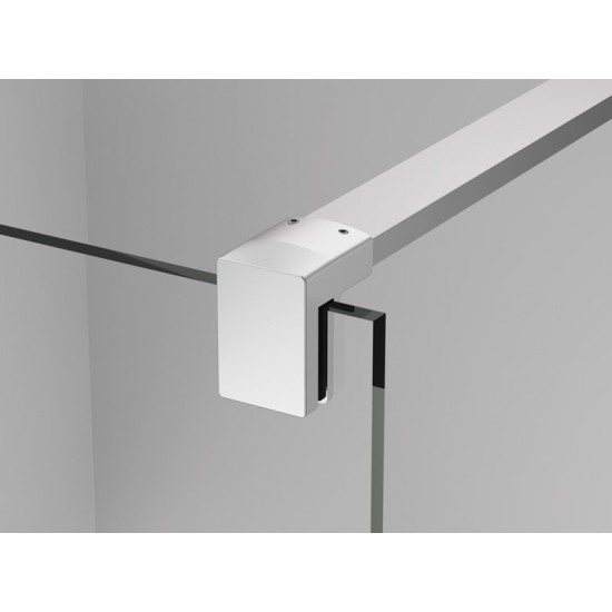 Paravan de dus Walk-In Decor Japan 120 x 200 cm, sticla de 8 mm, profil crom