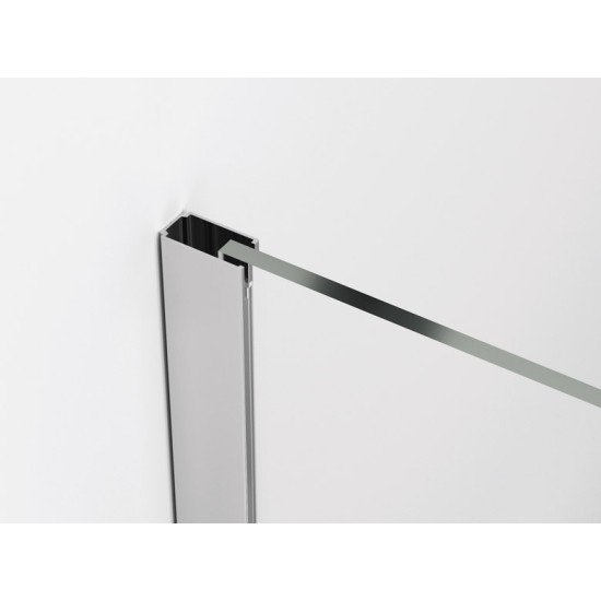 Paravan de dus Walk-In Decor Japan 120 x 200 cm, sticla de 8 mm, profil crom