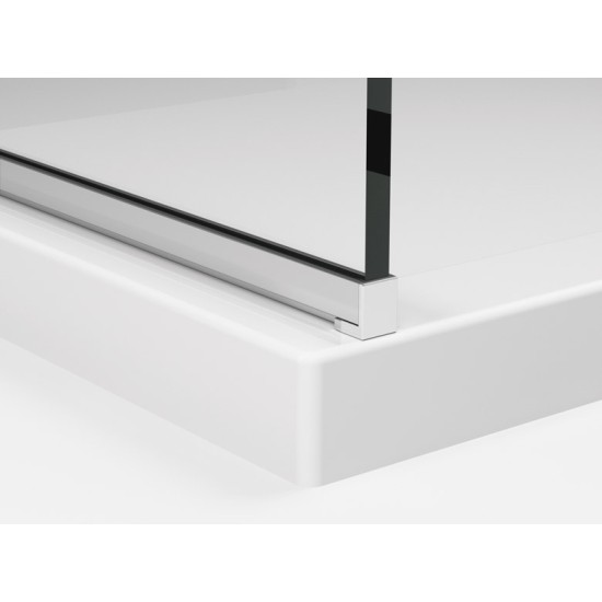 Paravan de dus Walk-In Decor Japan 120 x 200 cm, sticla de 8 mm, profil crom