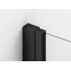 Cabina de dus Solino Black 90x90cm, cu usa pliabila 180 grade, din 2 piese, Sanswiss